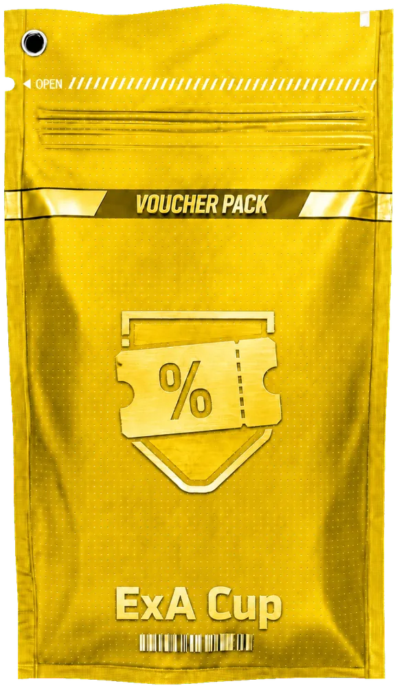 Yellow ExA Cup voucher pack